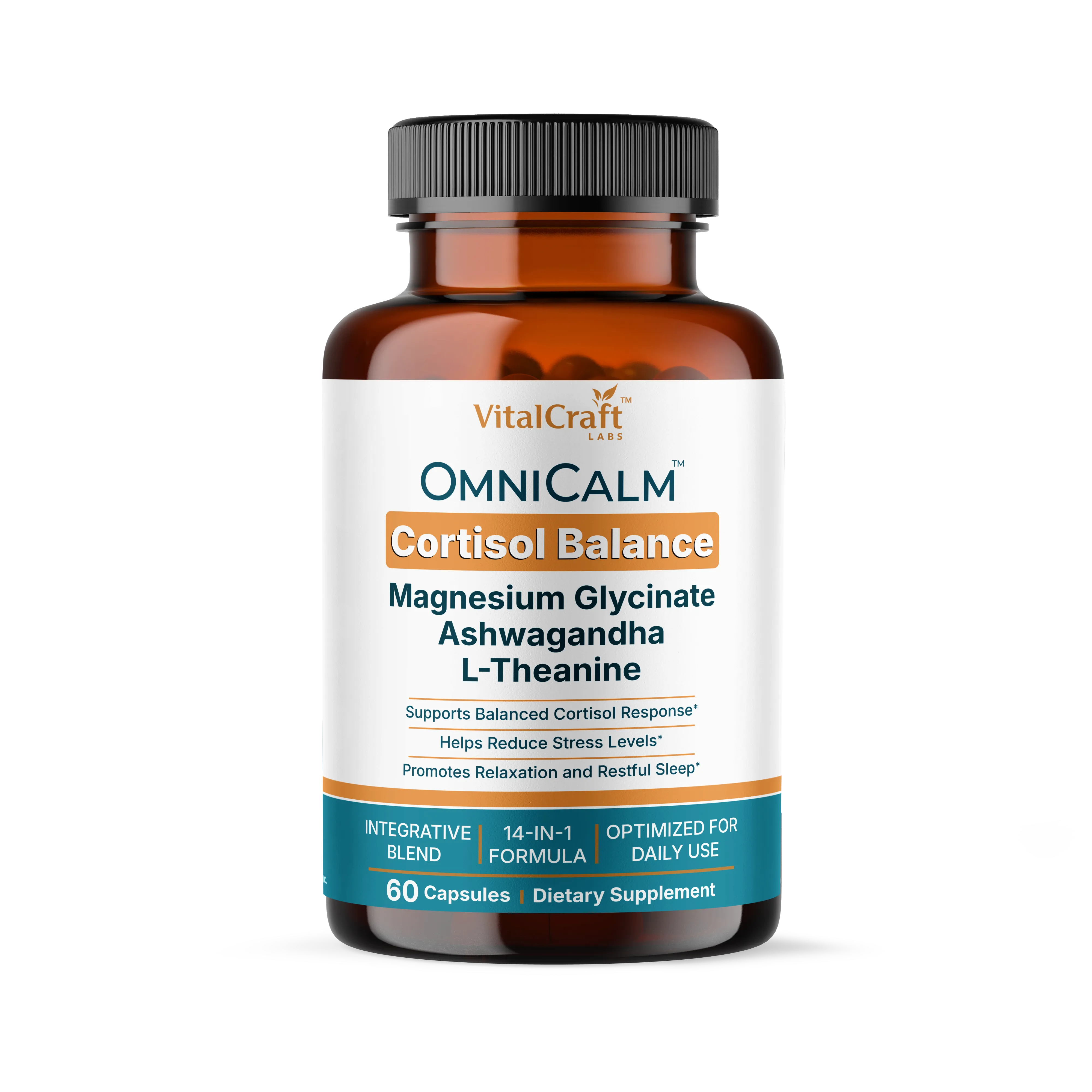 <p>Balanced Cortisol.<br><span style="color: rgb(16, 185, 129);">Calm Focus. Better Sleep.</span></p>